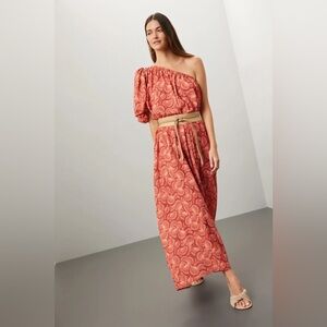 Lobo Rosa Valeria One Shoulder dress